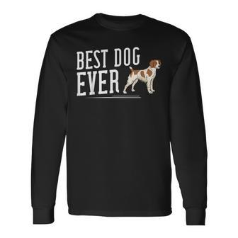 French Brittany Spaniel Puppies Owner Lover Long Sleeve T-Shirt | Mazezy