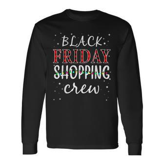 Friday Shopping Crew Costume Black Shopping Family Long Sleeve T-Shirt | Mazezy