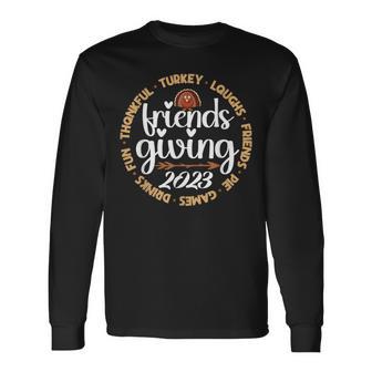 Friendsgiving Day Friends Thanksgiving 2023 Matching Long Sleeve T-Shirt - Monsterry AU