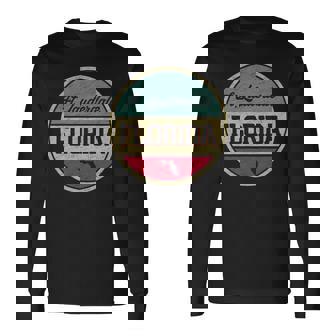 Ft Fort Lauderdale Florida Vintage 70S 80S Retro Style Long Sleeve T-Shirt T-Shirt | Mazezy