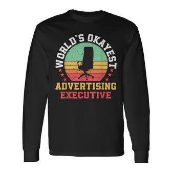 Advertising Executive Digital Marketing Manager Long Sleeve T-Shirt | Mazezy