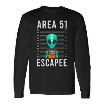 Alien Art Alien Lover Area 51 Escapee Alien Long Sleeve T-Shirt - Seseable