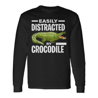 Alligator Crocodile Long Sleeve T-Shirt | Mazezy