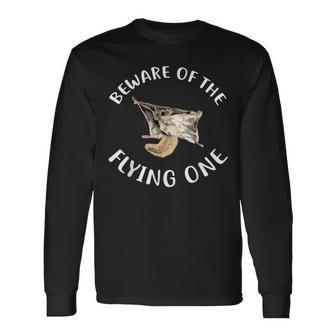 Beware Of The Flying Squirrel Apparel Long Sleeve T-Shirt | Mazezy