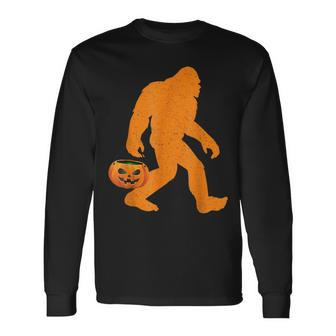Bigfoot Halloween Trick Or Treat Costumes Long Sleeve T-Shirt - Seseable