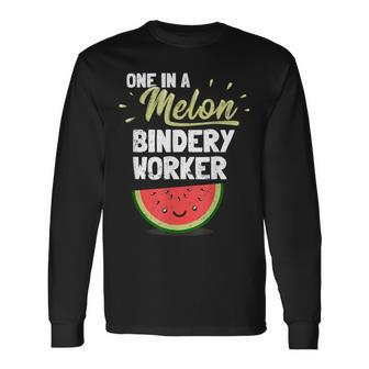 Bindery Worker Long Sleeve T-Shirt | Mazezy