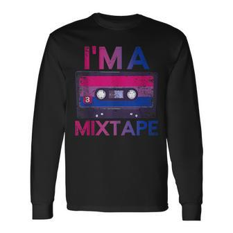 Bisexuality Pride Retro Cassette Bi Bisexual Long Sleeve T-Shirt | Mazezy