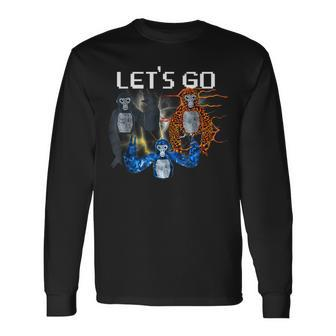 Come At Me Bro Gorilla Monke Tag Gorilla Vr Gamer Long Sleeve T-Shirt | Mazezy