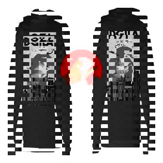 Bulldog Dogzilla Cute Bulldog Owner Bulldog Long Sleeve - Monsterry