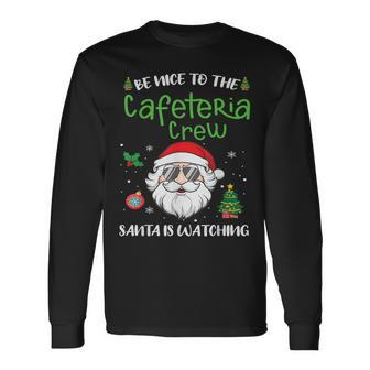 Cafeteria Squad Crew Christmas School Lunch Lady X'mas Long Sleeve T-Shirt - Monsterry AU