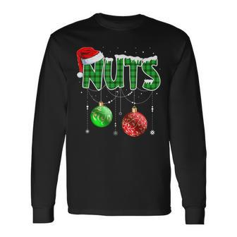 Chest Nuts Christmas T Matching Couple Chestnuts Long Sleeve T-Shirt - Seseable