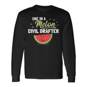 Civil Drafter Long Sleeve T-Shirt | Mazezy