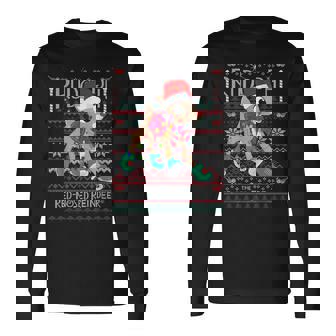 Cute Rudolph The Red Nosed Reindeer Christmas Tree Long Sleeve T-Shirt - Thegiftio