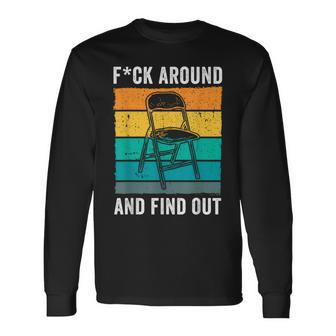 F Around And Find Out Folding Chair Alabama Boat Brawl Long Sleeve - Seseable
