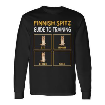 Finnish Spitz Guide To Training Dog Obedience Long Sleeve T-Shirt | Mazezy