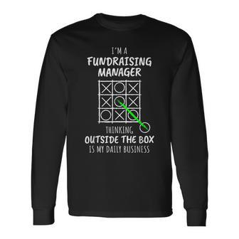 Fundraising Manager Long Sleeve T-Shirt | Mazezy