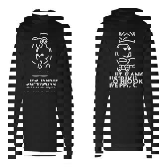 Hippo Lover Hippo Apparel Hippo Merchandise Hippo Long Sleeve T-Shirt | Mazezy