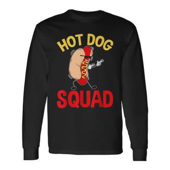 Hot Dog Squad Hot Dog Long Sleeve T-Shirt - Monsterry CA
