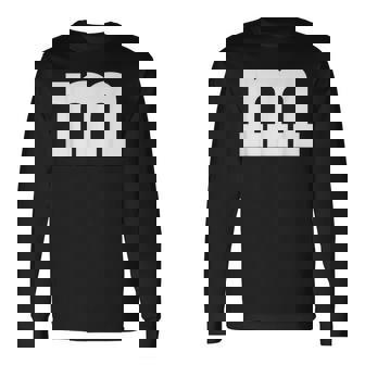 Letter M Chocolate Candy Halloween Team Groups Costume Long Sleeve - Seseable