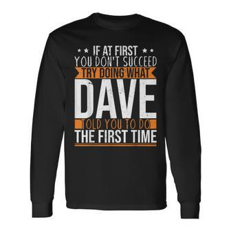 Name Dave Long Sleeve - Monsterry CA