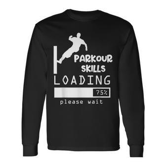 Parkour Skills Loading Parkour Long Sleeve T-Shirt | Mazezy