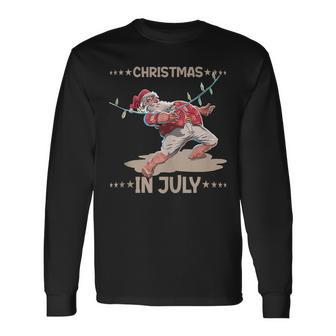 Party Christmas In July Summer Long Sleeve T-Shirt - Monsterry UK