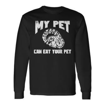 Pet Love Ball Python Snake Lovers Long Sleeve T-Shirt | Mazezy
