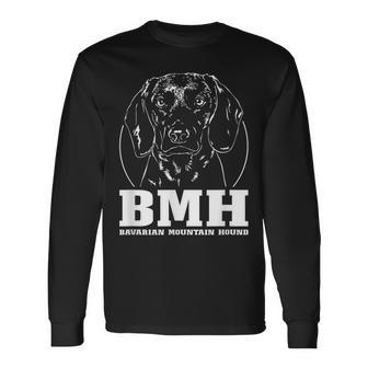 Proud Bavarian Mountain Hound Bmh Dog Portrait Long Sleeve T-Shirt | Mazezy
