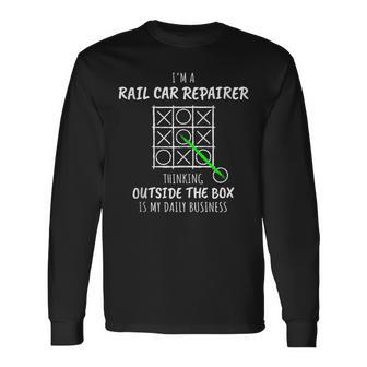 Rail Car Repairer Long Sleeve T-Shirt | Mazezy