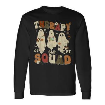 Therapy Squad Slp Ot Pt Team Halloween Therapy Squad Long Sleeve T-Shirt - Seseable