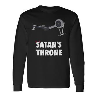 Rowing Satan's Throne Fun Crew Long Sleeve T-Shirt | Mazezy