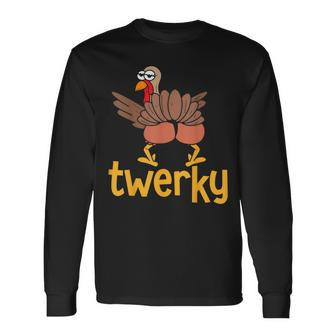 Thanksgiving Turkey Twerky Family Matching Youth Long Sleeve T-Shirt - Seseable