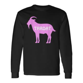 Throat Goat Adult Humor Costume Long Sleeve T-Shirt - Thegiftio UK