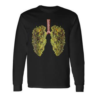 Weed Lung Marijuana Bud Thc Lung Long Sleeve - Seseable