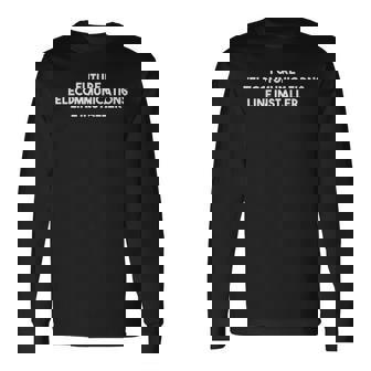 Future Telecommunications Line Installer Long Sleeve T-Shirt | Mazezy