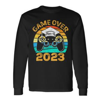 Game Over Class Of 2024 Video Games Vintage Graduation Gamer Long Sleeve T-Shirt T-Shirt | Mazezy