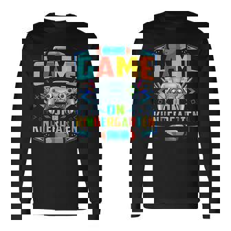 Game On Kindergarten Back To School Video Games Boys Games Long Sleeve T-Shirt T-Shirt | Mazezy