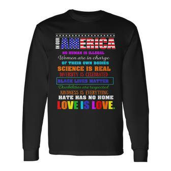 Gay Lesbian Lgbt 4Th Of July Month Long Sleeve T-Shirt | Mazezy