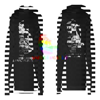 Gay Pride Flag Human Rights Unbreakable Lgbtq Cool Lgbt Long Sleeve T-Shirt | Mazezy