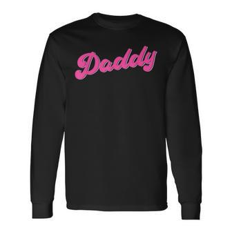 Gay Pride Lgbt Pink Bear Gay Daddy Long Sleeve T-Shirt - Seseable
