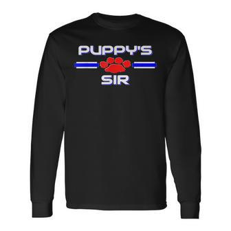 Gay Sir Pup Play Kink Bdsm Puppy Fetish Pride Long Sleeve T-Shirt T-Shirt | Mazezy