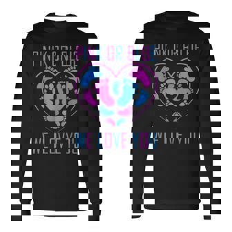 Gender Reveal Ideas Graphic Long Sleeve T-Shirt | Mazezy