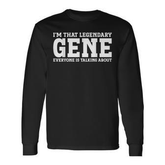 Gene Personal Name First Name Gene Long Sleeve T-Shirt | Mazezy