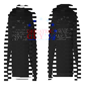 Geriatric Guy 24 Vintage Retro Style Political Long Sleeve T-Shirt | Mazezy