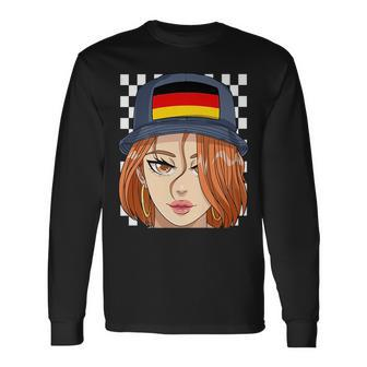 Germany Flag Bucket Hat German Girl European Pride Long Sleeve T-Shirt T-Shirt | Mazezy
