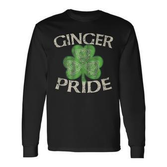 Ginger Pride Celtic St Patricks Day Lucky Irish Long Sleeve T-Shirt T-Shirt | Mazezy