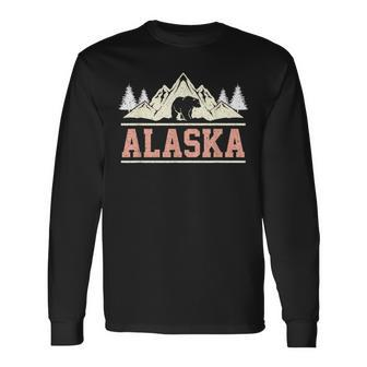 Glacier Mountain Landscape Alaskan Bear Wildlife Alaska Long Sleeve T-Shirt T-Shirt | Mazezy
