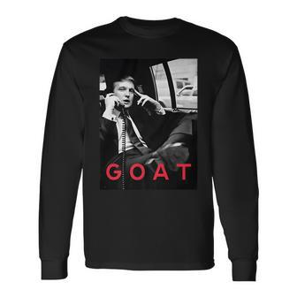 Goat Vote Trump 2024 Support Republican Pro America Long Sleeve - Monsterry