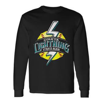 Goleta Lightning Strikes Again Softball Softball Long Sleeve T-Shirt | Mazezy