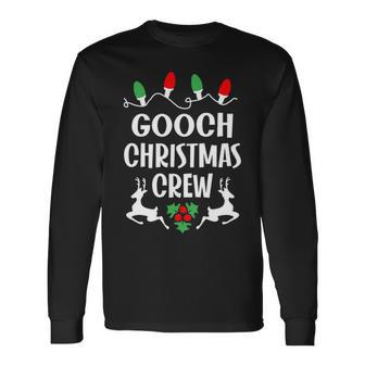 Gooch Name Christmas Crew Gooch Long Sleeve T-Shirt - Seseable